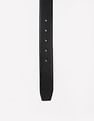 Calvin Klein Logo Black Leather Reversible Belt