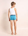USPA Innerwear Boys Mid Rise Cotton Spandex Trunks - Pack Of 3