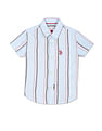 U.S. Polo Assn. Kids Boys Vertical Stripe Oxford Shirt
