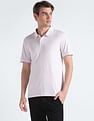 Calvin Klein Solid Cotton Liquid Polo Shirt