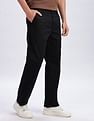 Calvin Klein Jeans Relaxed-Fit Solid Mid Rise Trousers