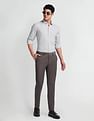 Arrow Self Design Manhattan Slim Fit Shirt