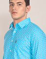 U.S. Polo Assn. Rounded Cuff Printed Casual Shirt