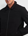 Arrow Solid Regular Fit Casual Jacket