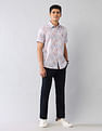 U.S. Polo Assn. Denim Co. Geometric Printed Satin Regular Fit Shirt