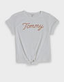 Tommy Hilfiger Kids Girls Logo Regular-Fit Cotton T-Shirt