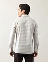 Arrow Horizontal Striped Manhattan Slim Fit Shirt