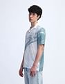 Flying Machine Abstract Pattern Regular Fit Shirt