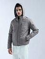 Flying Machine Solid Regular Fit Puffer Jacket