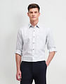 Arrow Newyork Geometric Printed Manhattan Slim Fit Shirt