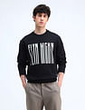 Flying Machine Relaxed Fit Printed Sweatshirt