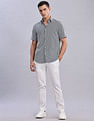 Tommy Hilfiger Mens Navy Geometric Shirt