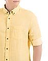 Aeropostale Solid Button Down Shirt