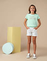 U.S. Polo Assn. Kids Girls Brand Printed Blousan T-Shirt
